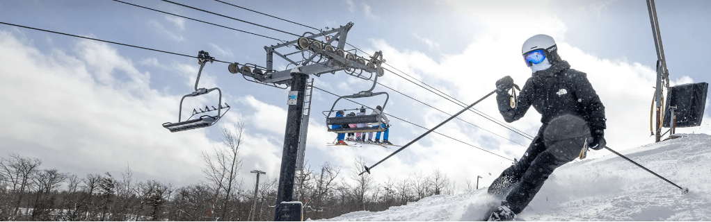 blue mountain winter ski and snow boarding