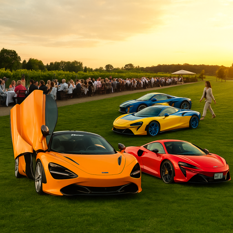 Supercars exhibited at Niagara 5000